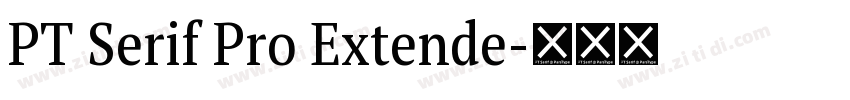 PT Serif Pro Extende字体转换